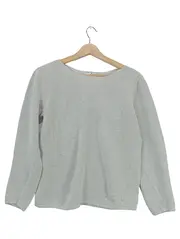 Vorschaubild 1 von Damen Pullover Strick Grau Gr. L Baumwolle Viskose Basic