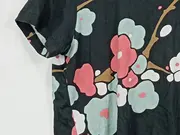 Vorschaubild 3 von Damen T-Shirt Blumenmuster Schwarz Gr. L