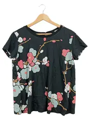 Vorschaubild 1 von Damen T-Shirt Blumenmuster Schwarz Gr. L