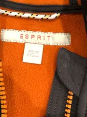 Vorschaubild 6 von Softshelljacke Kinder Gr. 104/110 Grau Orange Kapuze Fleece