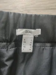 Vorschaubild 5 von EDC Lederrock Damen Gr. 36/S Schwarz Midirock