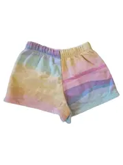 Vorschaubild 2 von Kinder Shorts Regenbogen gestreift Mädchen Gr. 110 Baumwolle