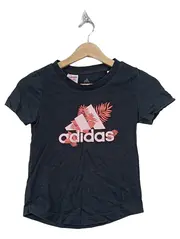 Vorschaubild 1 von Kinder T-Shirt Schwarz 134 Sportlich Blumenmuster Kurzarm