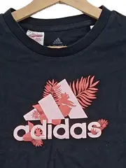 Vorschaubild 2 von Kinder T-Shirt Schwarz 134 Sportlich Blumenmuster Kurzarm