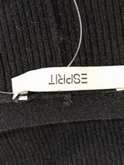 Vorschaubild 3 von Damen Strickjacke Schwarz Gr. 36/S Langarm Rippstrick Elegant