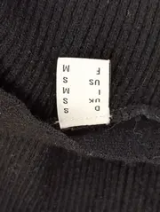 Vorschaubild 4 von Damen Strickjacke Schwarz Gr. 36/S Langarm Rippstrick Elegant