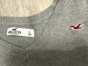 Vorschaubild 3 von Damen Pullover V-Ausschnitt Grau Gr. 40/L Casual