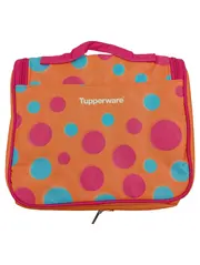 Vorschaubild 2 von Kulturbeutel Kosmetiktasche zum Aufhängen Orange Pink Punkte