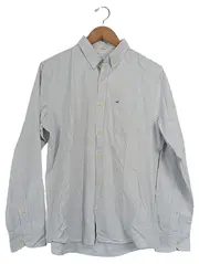 Vorschaubild 1 von Herren Freizeithemd M Gestreift Blau Weiß Casual Langarm