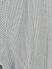 Vorschaubild 6 von Herren Freizeithemd M Gestreift Blau Weiß Casual Langarm