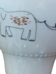 Vorschaubild 2 von Thomas Porzellan Tasse Elefant Charmant Weiß 8 cm