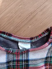 Vorschaubild 4 von Kinder Langarmshirt Pullover kariert Gr. 116 mehrfarbig