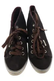 Vorschaubild 2 von Damen Schnürschuhe Gr. 39 Schwarz Casual Streetwear Sneaker