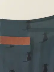 Vorschaubild 9 von Damen T-Shirt Petrol Gr. 36/S mit Katzenmuster Casual