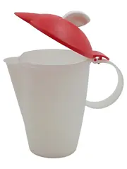 Vorschaubild 2 von Messbecher 500 ml mit Deckel Rot Kunststoff Rührbecher