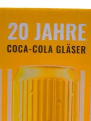 Vorschaubild 10 von Glas Dosenform Trinkglas Retro Logo 20 Jahre Gelb 12cm