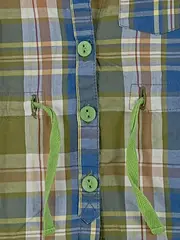 Vorschaubild 4 von Blusenkleid Mädchen Gr. 74 kariert grün blau Baumwolle