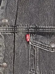 Vorschaubild 3 von Herren Jeansjacke Sherpa Kragen Grau Größe XXL Trucker Premium