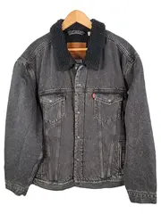 Vorschaubild 1 von Herren Jeansjacke Sherpa Kragen Grau Größe XXL Trucker Premium
