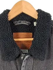 Vorschaubild 2 von Herren Jeansjacke Sherpa Kragen Grau Größe XXL Trucker Premium