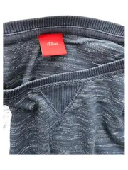 Vorschaubild 2 von Jungen Pullover Langarmshirt Blau Meliert Gr. 152 Casual
