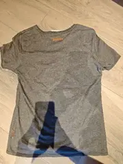 Vorschaubild 4 von Herren T-Shirt Grau Meliert Gr. 46 S V-Ausschnitt Lederdetails Casual