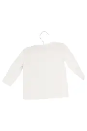 Vorschaubild 2 von Langarmshirt Kinder Gr. 56 Weiß Basic Casual Baumwolle Shirt