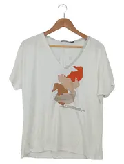 Vorschaubild 1 von TREND BY Damen T-Shirt Gr. 40 (L) Weiß Modern Grafisch