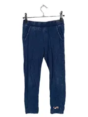 Vorschaubild 1 von Kinder Jogginghose Gr. 122 Blau Meliert Baumwolle Freizeit Hose