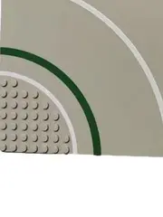 Vorschaubild 3 von Grundplatte Straße Kurve 32x32 Noppen Grau Grün Baseplate