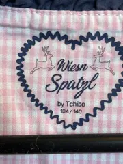 Vorschaubild 6 von Wiesn Spatzl Mädchen Dirndl Kleid Gr. 134/140 Rosa Kariert
