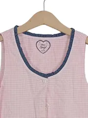 Vorschaubild 3 von Wiesn Spatzl Mädchen Dirndl Kleid Gr. 134/140 Rosa Kariert