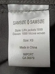 Vorschaubild 4 von SAMSøE & SAMSøE Leichte Jacke Damen Grau Gr. 34/XS Casual Kapuze