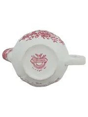 Vorschaubild 2 von Mettlach Milchkännchen Porzellan Blumenmuster Rot Weiß