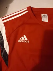 Vorschaubild 2 von Sweatshirt Herren Rot Gr. L Sportshirt Langarm 3 Streifen