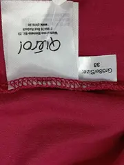 Vorschaubild 3 von QIERO Damen T-Shirt Gr. 38/M Rot Basic Kurzarm Baumwolle Elasthan