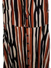 Vorschaubild 3 von Taifun Damen Blusenkleid Gr. 48 Streifen Mehrfarbig Maxi Viskose