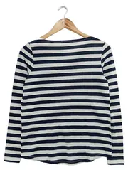 Vorschaubild 2 von Damen Pullover Gr. 32/XXS Blau Gestreift Maritim Klassisch