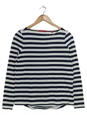 Vorschaubild 1 von Damen Pullover Gr. 32/XXS Blau Gestreift Maritim Klassisch