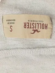 Vorschaubild 3 von Damen Langarmshirt Weiß Gr. 36/S Casual Lochmuster