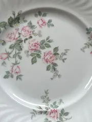 Vorschaubild 2 von Essteller Teller Rosenmuster Romantisch Weiß 20cm