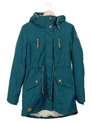 Vorschaubild 1 von Damen Leichte Jacke Gr. 36/S Grün Casual Kapuze Übergangsjacke