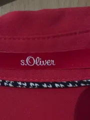 Vorschaubild 4 von Damen Hemdbluse Gr. 36/S Rot Casual Viskose Langarm