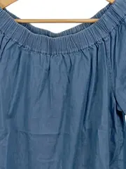 Vorschaubild 2 von Damen Hemdbluse Off-Shoulder Blau Gr. 38 Casual