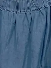 Vorschaubild 4 von Damen Hemdbluse Off-Shoulder Blau Gr. 38 Casual