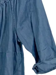 Vorschaubild 3 von Damen Hemdbluse Off-Shoulder Blau Gr. 38 Casual