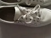 Vorschaubild 5 von Damen Sneaker Low Leder Weiß Gr. 40 Lochmuster Reißverschluss