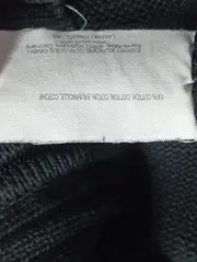 Vorschaubild 5 von Damen Strickjacke Gr. 42/XL Schwarz Gestreift Baumwolle