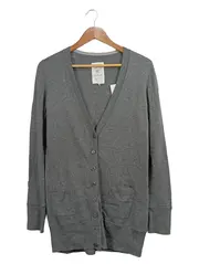 Vorschaubild 1 von Strickjacke Damen Gr. 36/S Grau Casual Baumwolle Kaschmir