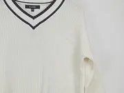 Vorschaubild 3 von E.LAND Kinder Pullover V-Ausschnitt Weiß Navy Streifen Gr. 160/164